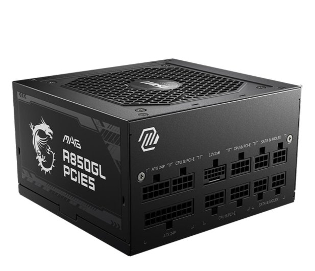 MSI A850GL 850W 80 Plus Gold ATX 3.1 - 1152173 - zdjęcie 2